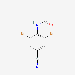 molecular formula C9H6Br2N2O B3043970 2,6-Dibromo-4-cyanoacetanilide CAS No. 959583-32-5