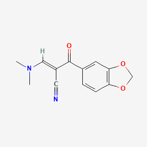 2-(Benzo[d][1,3]dioxole-5-carbonyl)-3-(dimethylamino)acrylonitrile