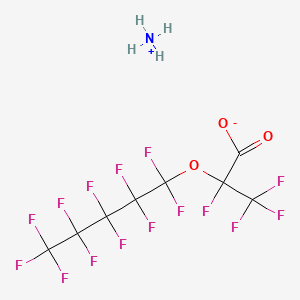 molecular formula C7H4F13NO3 B3043978 Ammonium 2,3,3,3-tetrafluoro-2-(nonafluorobutoxy)propanoate CAS No. 96513-97-2