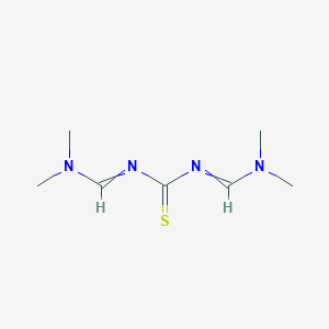 molecular formula C7H14N4S B3043983 N,N'-bis[(dimethylamino)methylene]thiourea CAS No. 96818-59-6