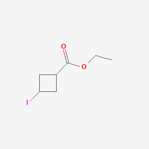 molecular formula C7H11IO2 B3043995 Ethyl 3-iodocyclobutane-1-carboxylate CAS No. 98431-45-9