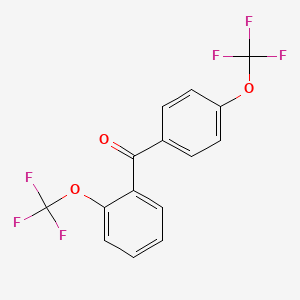 [2-(Trifluoromethoxy)phenyl]-[4-(trifluoromethoxy)phenyl]methanone