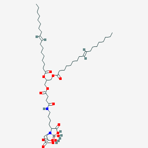 2-[bis(carboxylatomethyl)amino]-6-[[4-[2,3-bis[[(E)-octadec-9-enoyl]oxy]propoxy]-4-oxobutanoyl]amino]hexanoate;hydron;nickel(3+);dihydrate