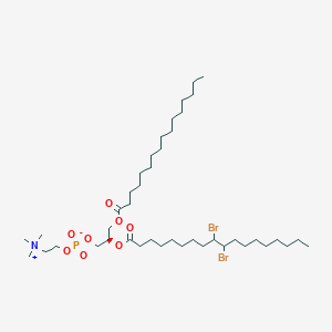 [(2R)-2-(9,10-Dibromooctadecanoyloxy)-3-hexadecanoyloxypropyl] 2-(trimethylazaniumyl)ethyl phosphate