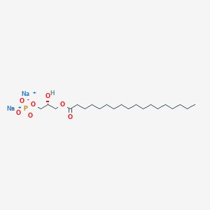 Octadecanoic acid, (2R)-2-hydroxy-3-(phosphonooxy)propyl ester, sodium salt