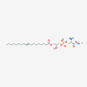 molecular formula C24H45NNaO9P B3044047 sodium;2-amino-3-[hydroxy-(2-hydroxy-3-octadec-9-enoyloxypropoxy)phosphoryl]oxypropanoate CAS No. 326589-90-6