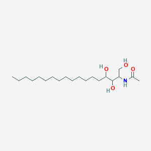 molecular formula C20H41NO4 B3044064 N-acetoyl 4-hydroxysphinganine (Saccharomyces Cerevisiae) CAS No. 475995-69-8