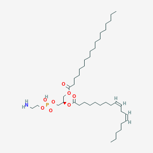 molecular formula C41H78NO8P B3044080 1-Stearoyl-2-linoleoyl-sn-glycero-3-phosphoethanolamine CAS No. 7266-53-7