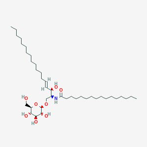 molecular formula C40H77NO8 B3044082 beta-D-glucosyl-N-hexadecanoylsphingosine CAS No. 74365-77-8