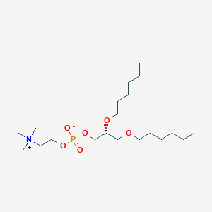 molecular formula C20H44NO6P B3044084 (R)-2,3-Bis(hexyloxy)propyl (2-(trimethylammonio)ethyl) phosphate CAS No. 79645-39-9