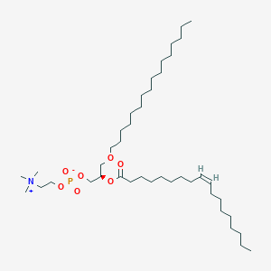 molecular formula C42H84NO7P B3044089 1-o-Hexadecyl-2-oleoyl-sn-glycero-3-phosphocholine CAS No. 95403-34-2