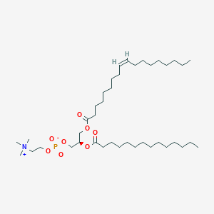 molecular formula C40H78NO8P B3044090 1-Oleoyl-2-myristoyl-sn-glycero-3-phosphocholine CAS No. 95896-56-3