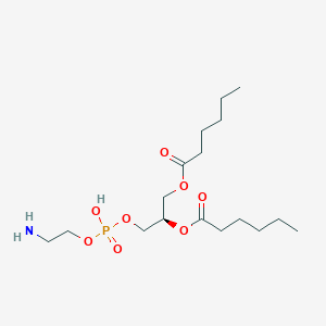 molecular formula C17H34NO8P B3044093 1,2-Dihexanoyl-sn-glycero-3-phosphoethanolamine CAS No. 96893-06-0