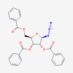 molecular formula C26H21N3O7 B3044096 2,3,5-Tri-O-benzoyl-beta-D-ribofuranosyl azide CAS No. 7408-41-5