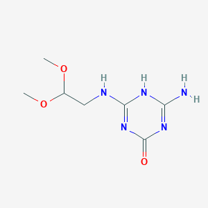 molecular formula C7H13N5O3 B030441 N-(2,2-Dimethoxyethyl)ammeline CAS No. 67410-53-1