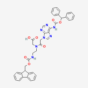 molecular formula C40H35N7O7 B3044105 Fmoc-pna-a(bhoc)-oh CAS No. 186046-82-2