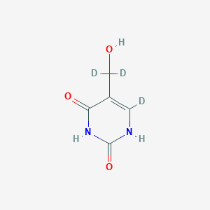 5-(Hydroxymethyl-D2)uracil-6-D1