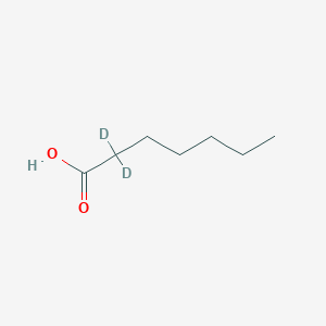 molecular formula C7H14O2 B3044192 2,2-Dideuterioheptanoic acid CAS No. 64118-38-3