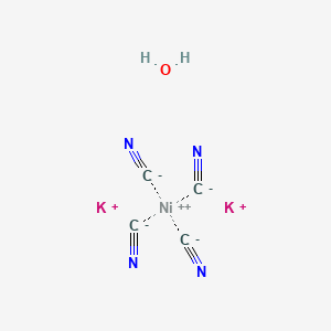 molecular formula C4H2K2N4NiO B3044246 dipotassium;nickel(2+);tetracyanide;hydrate CAS No. 339527-86-5