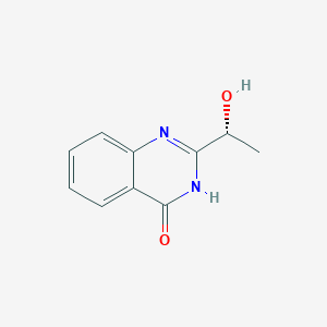 molecular formula C10H10N2O2 B3044247 2-[(1R)-1-hydroxyethyl]-3,4-dihydroquinazolin-4-one CAS No. 18326-30-2