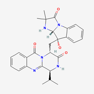 molecular formula C27H29N5O4 B3044249 Fiscalin C CAS No. 149008-36-6