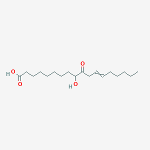 molecular formula C18H32O4 B3044284 9-Hydroxy-10-oxooctadec-12-enoic acid CAS No. 26369-27-7
