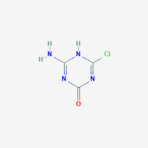 molecular formula C3H3ClN4O B030443 4-Amino-6-chloro-1,3,5-triazin-2-ol CAS No. 38862-29-2