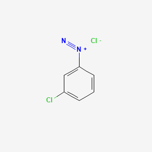 molecular formula C6H4Cl2N2 B3044329 Benzenediazonium, 3-chloro-, chloride CAS No. 100-77-6