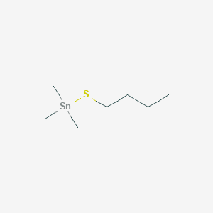 molecular formula C7H18SSn B3044336 Stannane, (butylthio)trimethyl- CAS No. 1000-69-7