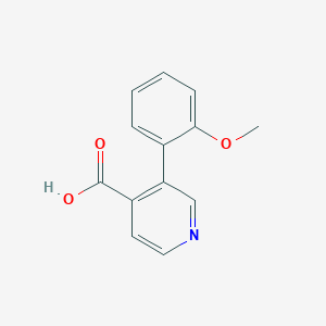 molecular formula C13H11NO3 B3044344 3-(2-Methoxyphenyl)isonicotinic acid CAS No. 100004-81-7