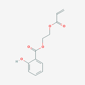 molecular formula C12H12O5 B3044360 Benzoic acid, 2-hydroxy-, 2-[(1-oxo-2-propen-1-yl)oxy]ethyl ester CAS No. 100012-67-7
