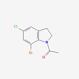1-(7-Bromo-5-chloroindolin-1-yl)ethanone