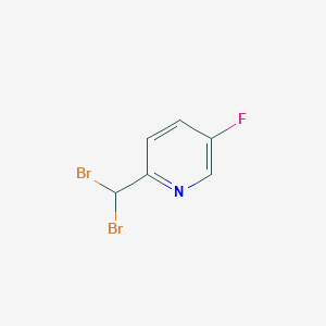 molecular formula C6H4Br2FN B3044396 2-(dibromomethyl)-5-fluoropyridine CAS No. 1000343-67-8