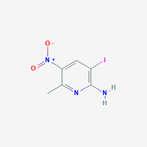 molecular formula C6H6IN3O2 B3044397 3-Iodo-6-methyl-5-nitropyridin-2-amine CAS No. 1000343-76-9