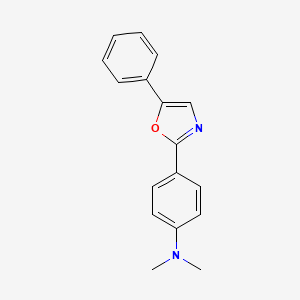 molecular formula C17H16N2O B3044402 N,N-Dimethyl-4-(5-phenyloxazol-2-yl)aniline CAS No. 10004-71-4