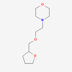 molecular formula C11H21NO3 B3044412 Morpholine, 4-[2-[(tetrahydro-2-furanyl)methoxy]ethyl]- CAS No. 100050-34-8