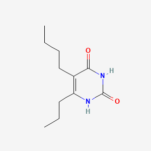 molecular formula C11H18N2O2 B3044416 Uracil, 5-butyl-6-propyl- CAS No. 100051-56-7