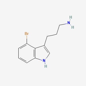 molecular formula C11H13BrN2 B3044424 3-(4-Bromo-1H-indol-3-YL)propan-1-amine CAS No. 1000545-62-9