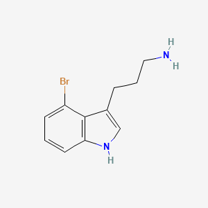 3-(4-Bromo-1H-indol-3-YL)propan-1-amine