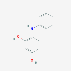 molecular formula C12H11NO2 B3044441 4-Anilinobenzene-1,3-diol CAS No. 100063-17-0