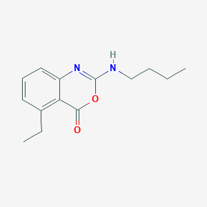 molecular formula C14H18N2O2 B3044448 4H-3,1-Benzoxazin-4-one, 2-(butylamino)-5-ethyl- CAS No. 100075-74-9