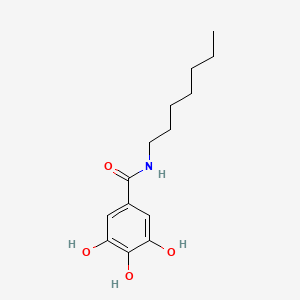 molecular formula C14H21NO4 B3044457 N-Heptyl-3,4,5-trihydroxybenzamide CAS No. 100079-23-0