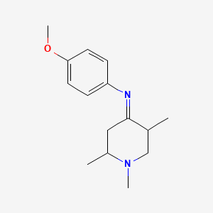 (4E)-N-(4-Methoxyphenyl)-1,2,5-trimethylpiperidin-4-imine