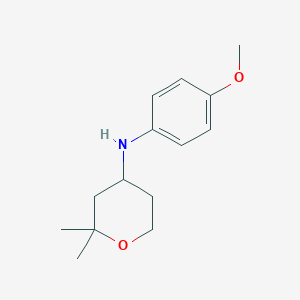 N-(4-Methoxyphenyl)-2,2-dimethyloxan-4-amine