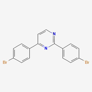 Pyrimidine, 2,4-bis(4-bromophenyl)-