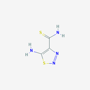 1,2,3-Thiadiazole-4-carbothioamide, 5-amino-