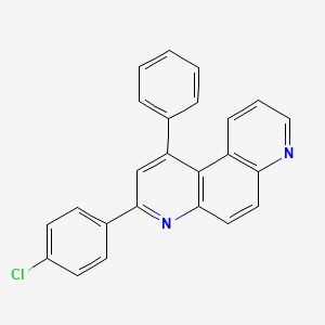 molecular formula C24H15ClN2 B3044480 4,7-Phenanthroline, 3-(4-chlorophenyl)-1-phenyl- CAS No. 100097-79-8