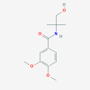 Benzamide, N-(2-hydroxy-1,1-dimethylethyl)-3,4-dimethoxy-