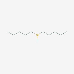molecular formula C11H25Si B3044486 Methyl(dipentyl)silane CAS No. 1001-48-5