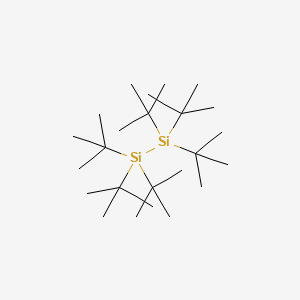 molecular formula C24H54Si2 B3044495 Hexa-tert-butyldisilane CAS No. 100103-39-7